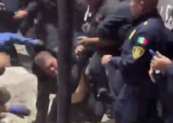 Filtran video de pelea entre policías y Sonido Cóndor