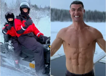 ¿Frío? Cristiano Ronaldo disfruta sus vacaciones en la nieve