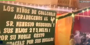 Polémica en Coalcomán por agradecimientos al líder del CJNG, "El Mencho"