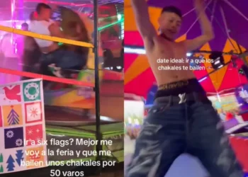 Jóvenes le ponen sensualidad a juegos mecánicos