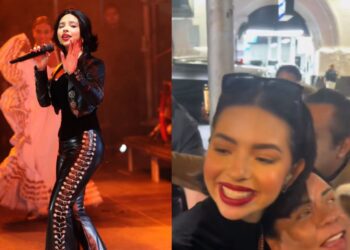 Muestran a Ángela Aguilar en un momento incómodo con una fan