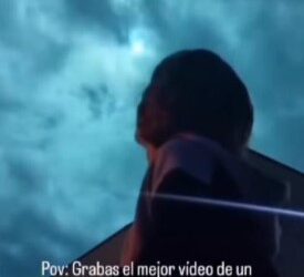 Joven graba el paso de un meteorito