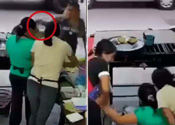 Mujer arroja aceite hirviendo a vendedora de quesadillas