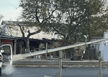 Tumban sistema de videovigilancia del C5 en Reynosa, Tamaulipas