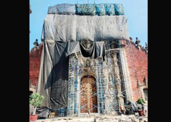 Restauran la fachada y la cúpula del Sagrario de la Catedral Metropolitana