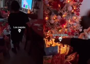 Niña sorprende a los Reyes Magos
