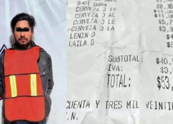 Mesero de table altera cuenta y exige más de 53 mil pesos a cliente