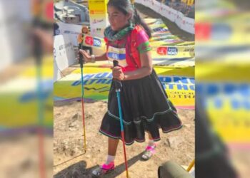 Lorena Ramírez sueña con correr en otros países con su vestimenta rarámuri