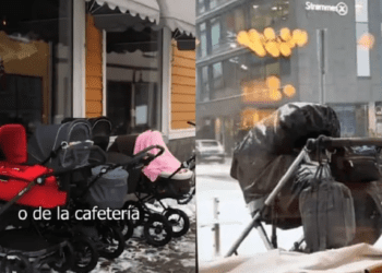 La famosa siesta nórdica: bebés solos bajo la nieve