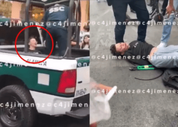 Comerciantes detienen a sujeto que quería robar una bici eléctrica