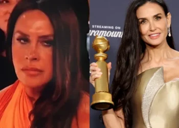 La viral reacción de Karla Sofía Gascón al perder frente a Demi Moore en los Globos de Oro