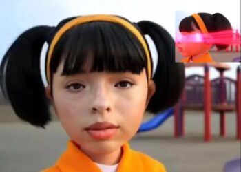 Muñeca de ‘El Juego del Calamar’ aparece con el rostro de Ángela Aguilar