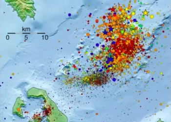 Isla de Santorini en estado de emergencia