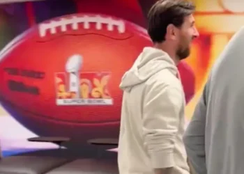 Lionel Messi en el Super Bowl LIX