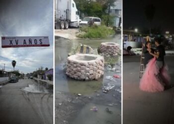 “Quinceañera de Aguas Negras”: Reynosa conmemora 15 años de inacción con sátira