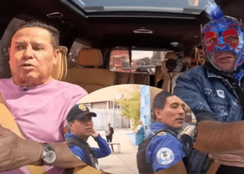 El Escorpión Dorado le juega una broma a Mario Bezares frente a policías