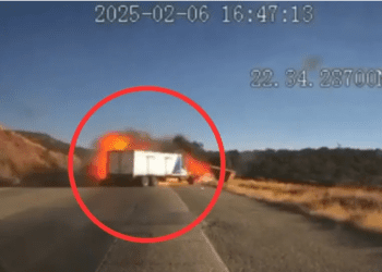 Así fue la carambola entre 5 tráileres que dejó 2 muertos en Aguascalientes