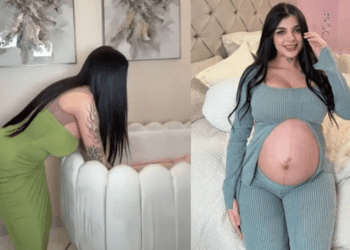 Karely Ruiz presenta a su bebé y presume su figura a una semana de ser mamá