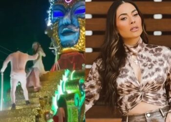 Galilea Montijo cae en el Carnaval de Mazatlán