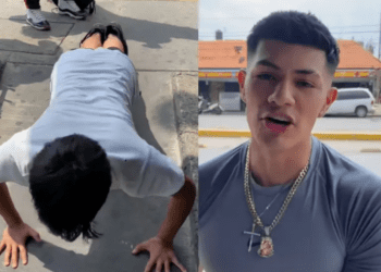 El Bogueto exige lagartijas a seguidores para tomarse fotos con él