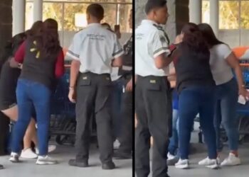 Mujer es descubierta robando en un supermercado y desata una pelea