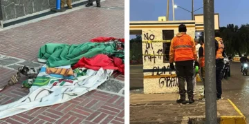 Encapuchados realizan destrozos en la UNAM y prenden fuego a la bandera nacional