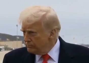 Dan microfonazo a Donald Trump