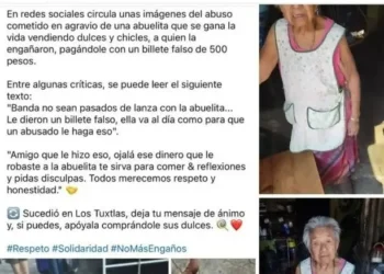 Estafan a abuelita en Catemaco y joven la salva