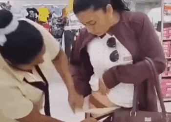 Descubren a una mujer robando calzones: los llevaba puestos