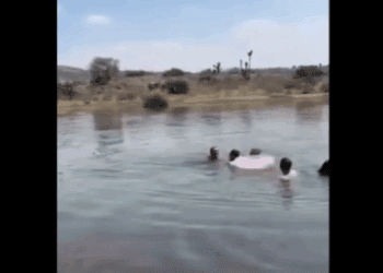 Rescatan a dos niños que se ahogaban en represa de Hidalgo