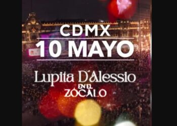 Lupita D’Alessio celebrará el Día de las Madres con concierto gratuito en el Zócalo