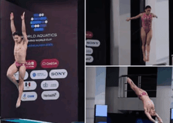 México brilla con bronce en la Copa Mundial de Clavados en Beijing