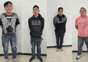 Arrestan a cuatro hombres por robo en frutería de la Central de Abasto