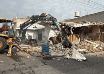 Demuelen inmueble con túnel delictivo en San Francisco del Rincón