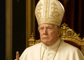 Trump se presenta como papa en imagen viral