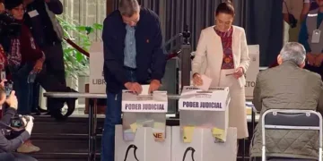 Claudia Sheinbaum participa en la primera elección judicial: “¡Que viva la democracia!”