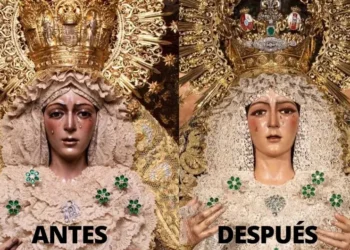Restauran pestañas de la Virgen de la Esperanza Macarena