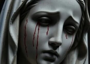 Virgen lloraba sangre falsa en Italia