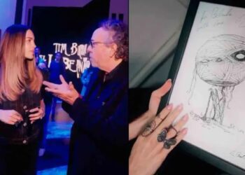 Tim Burton sorprende a Belinda con ilustración exclusiva en CDMX