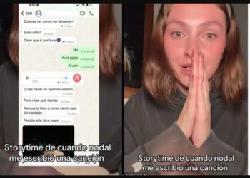 Asegura joven que Nodal la ilusionó antes de relación con Belinda