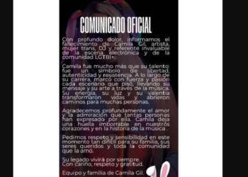 Muere la DJ Camila Gil a los 29 años; investigan posible vínculo con uso de vapeadores