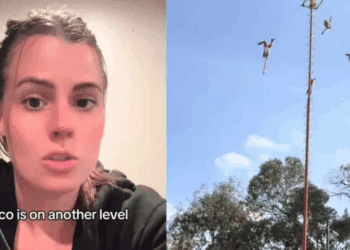 Tiktoker desata polémica por criticar ritual de Voladores de Papantla