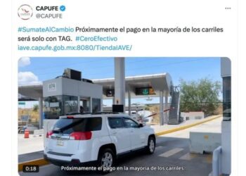 Capufe dejará de aceptar efectivo en casetas