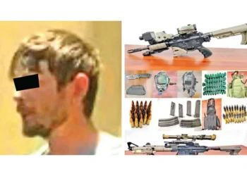 Cae estadounidense en Atlacomulco con arsenal