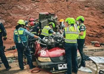Madre muere en choque