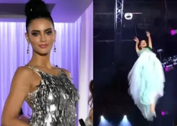Laura Pérez se recupera de caída en Miss Universe Latina