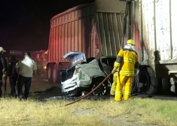 Fatal accidente en Tamaulipas; conductor calcinado