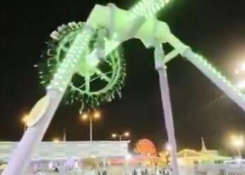 Colapsa juego mecánico en Arabia Saudita y deja 23 heridos