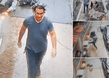 Captan agresión a adulto mayor en situación de calle en Morelia