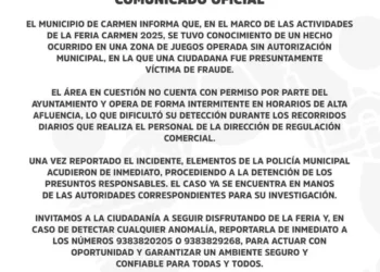 Desmantelan red de estafadores en la Feria de Ciudad del Carmen